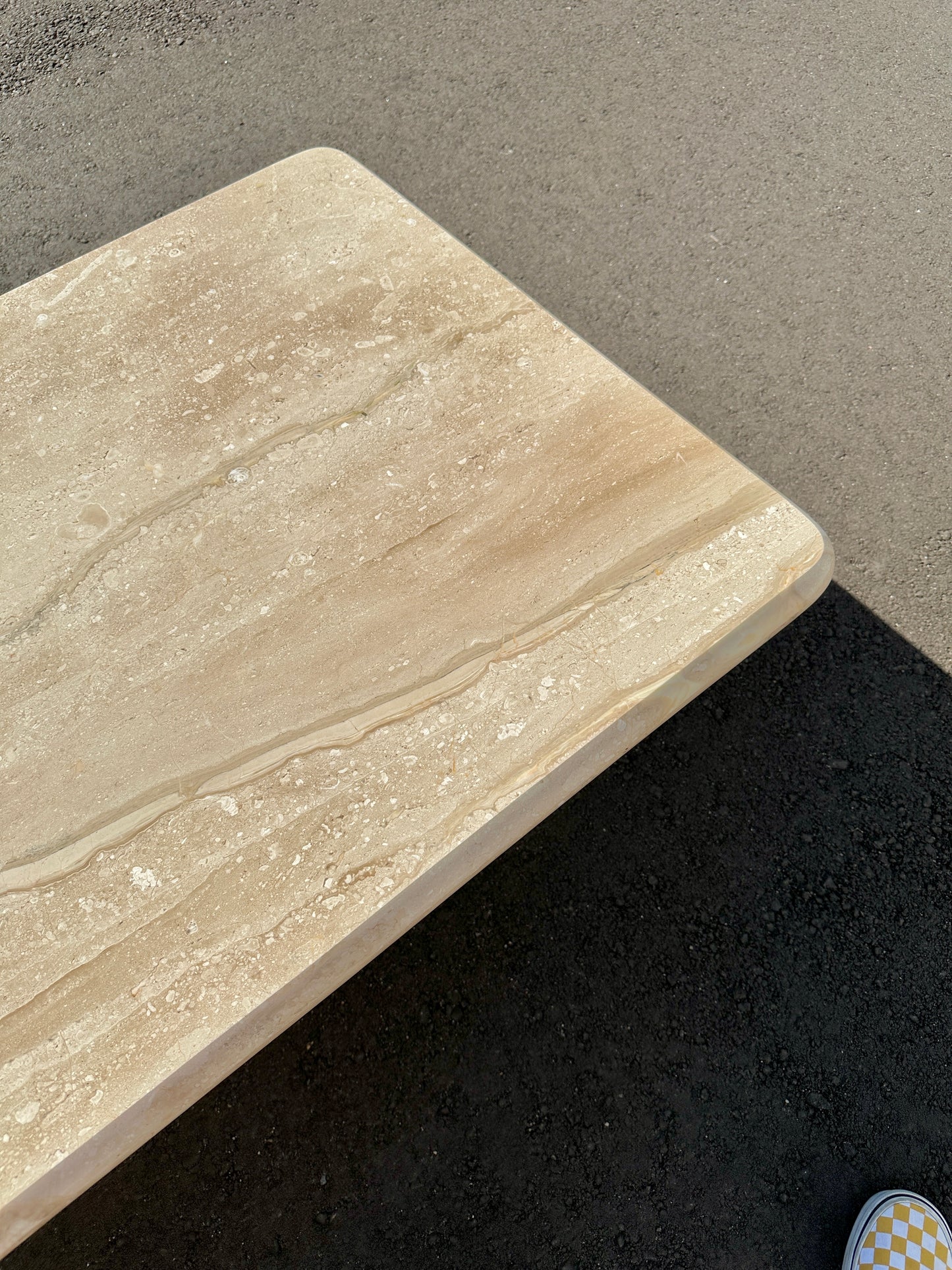 Late 20th Century Breccia Sarda Rectangle Marble Coffee Table