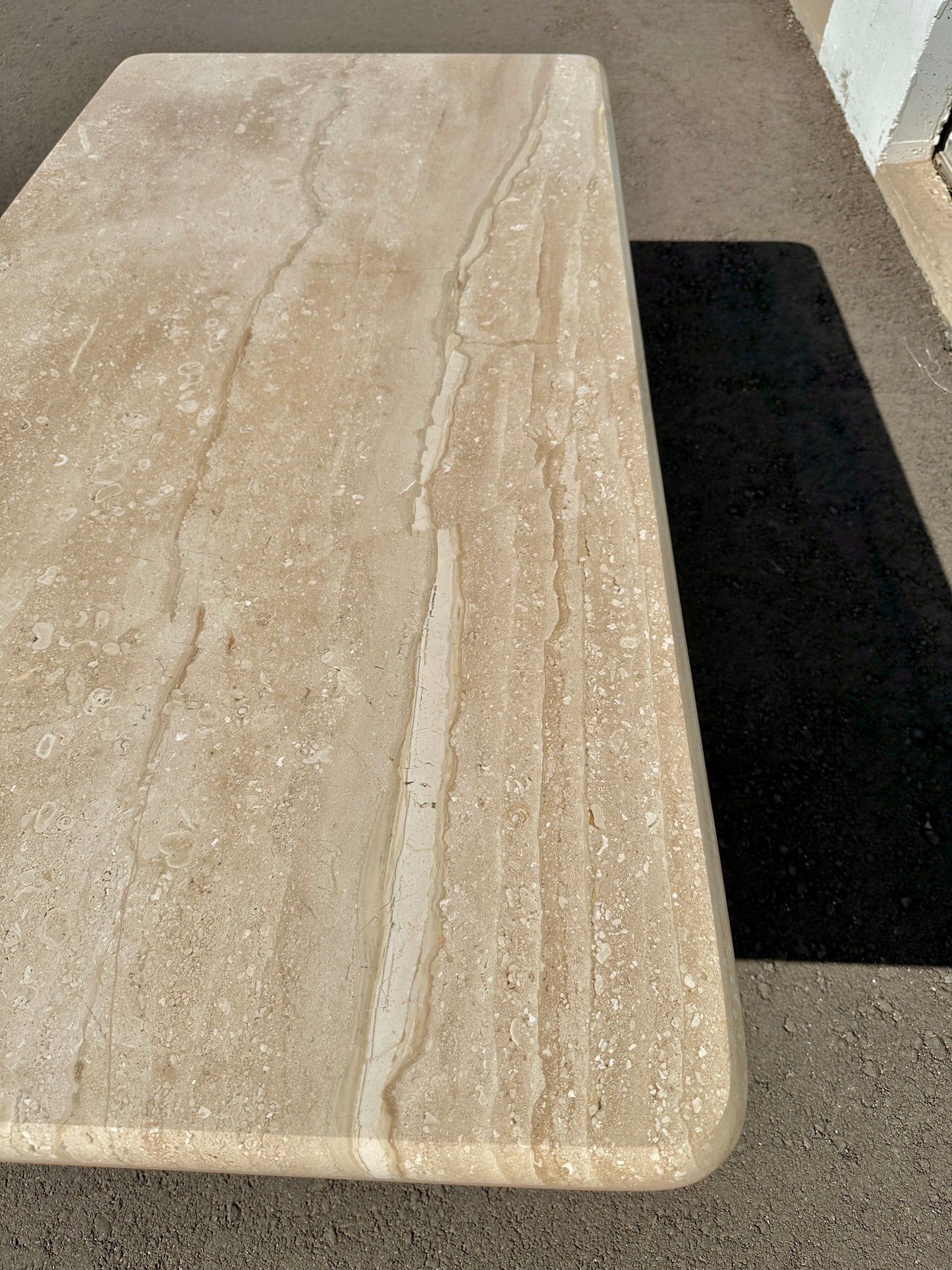 Late 20th Century Breccia Sarda Rectangle Marble Coffee Table