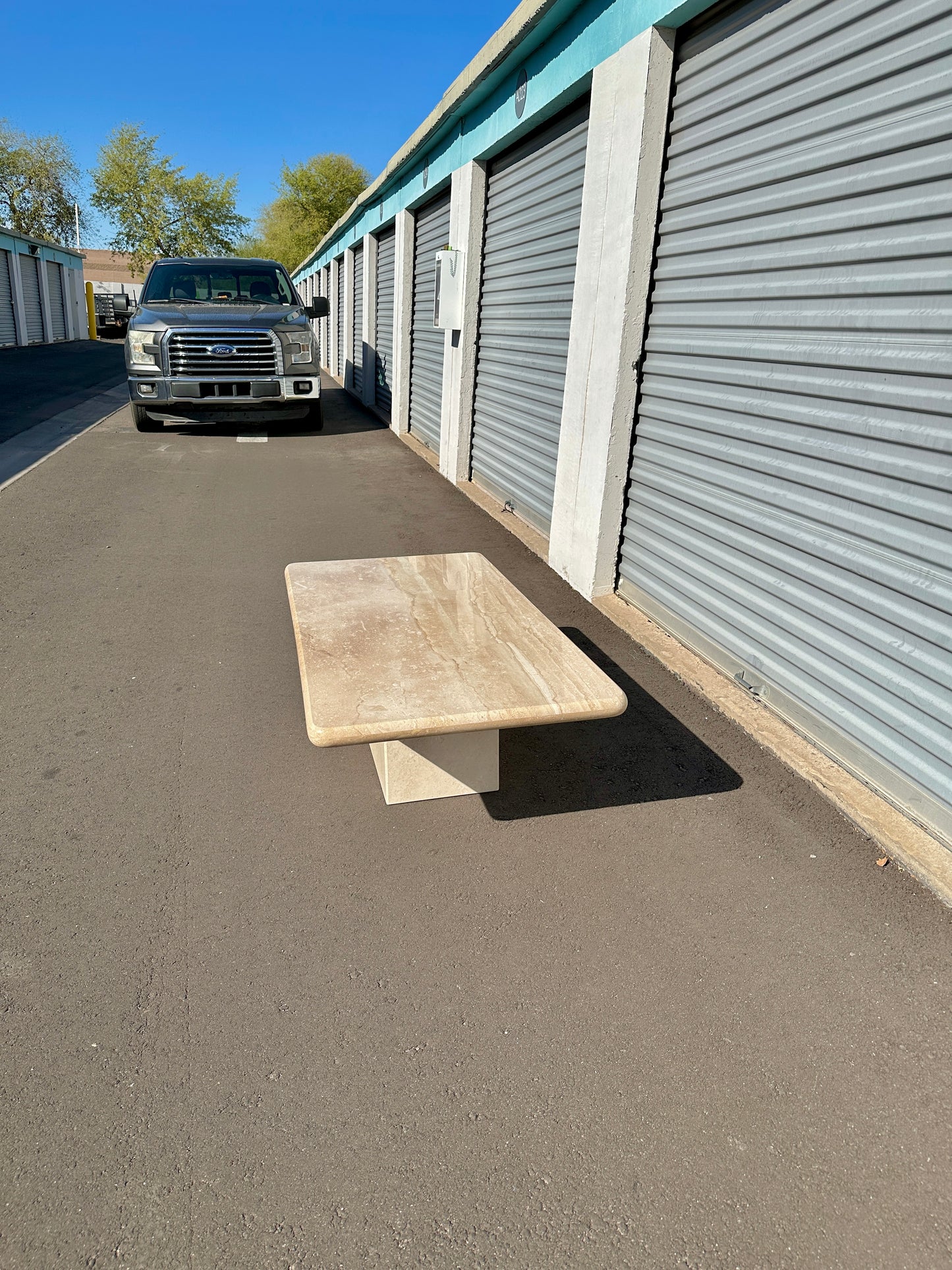 Late 20th Century Breccia Sarda Rectangle Marble Coffee Table