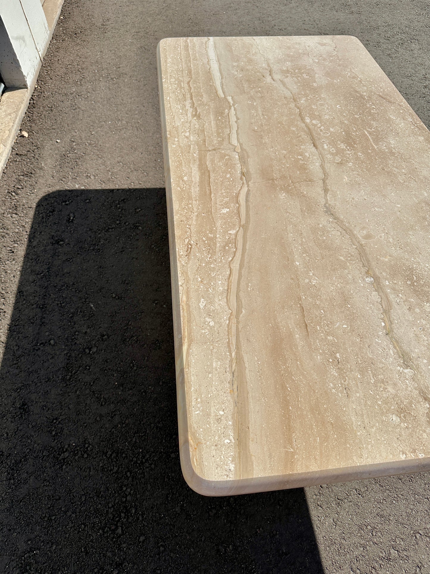 Late 20th Century Breccia Sarda Rectangle Marble Coffee Table