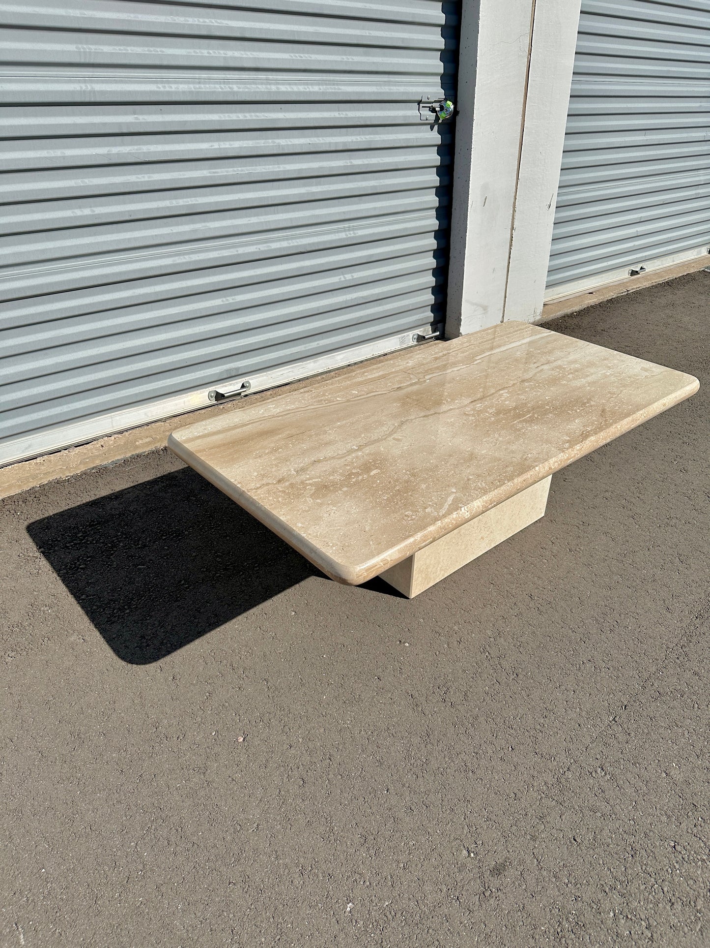 Late 20th Century Breccia Sarda Rectangle Marble Coffee Table